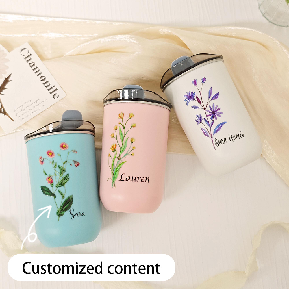 Custom Birth Flower Stainless  - đánh giá và giá Coffee Equipment Names