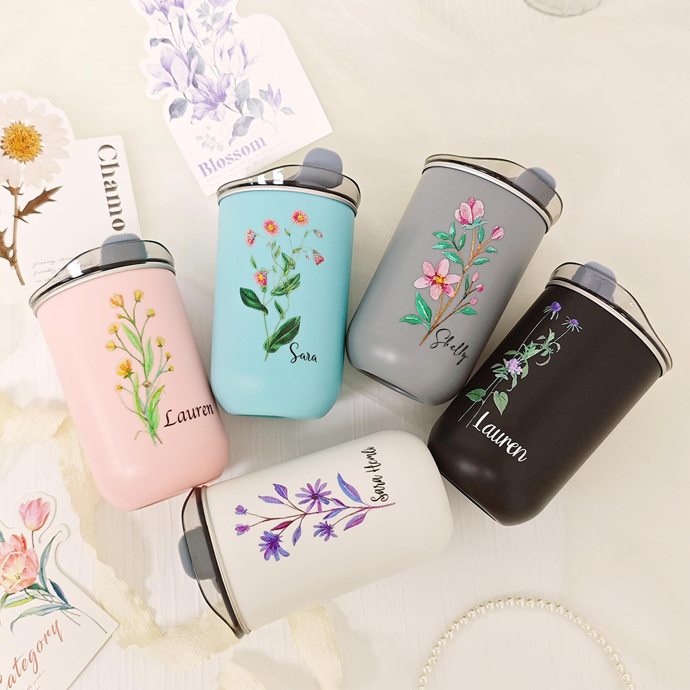 Custom Birth Flower Stainless  - đánh giá và giá Coffee Equipment Names