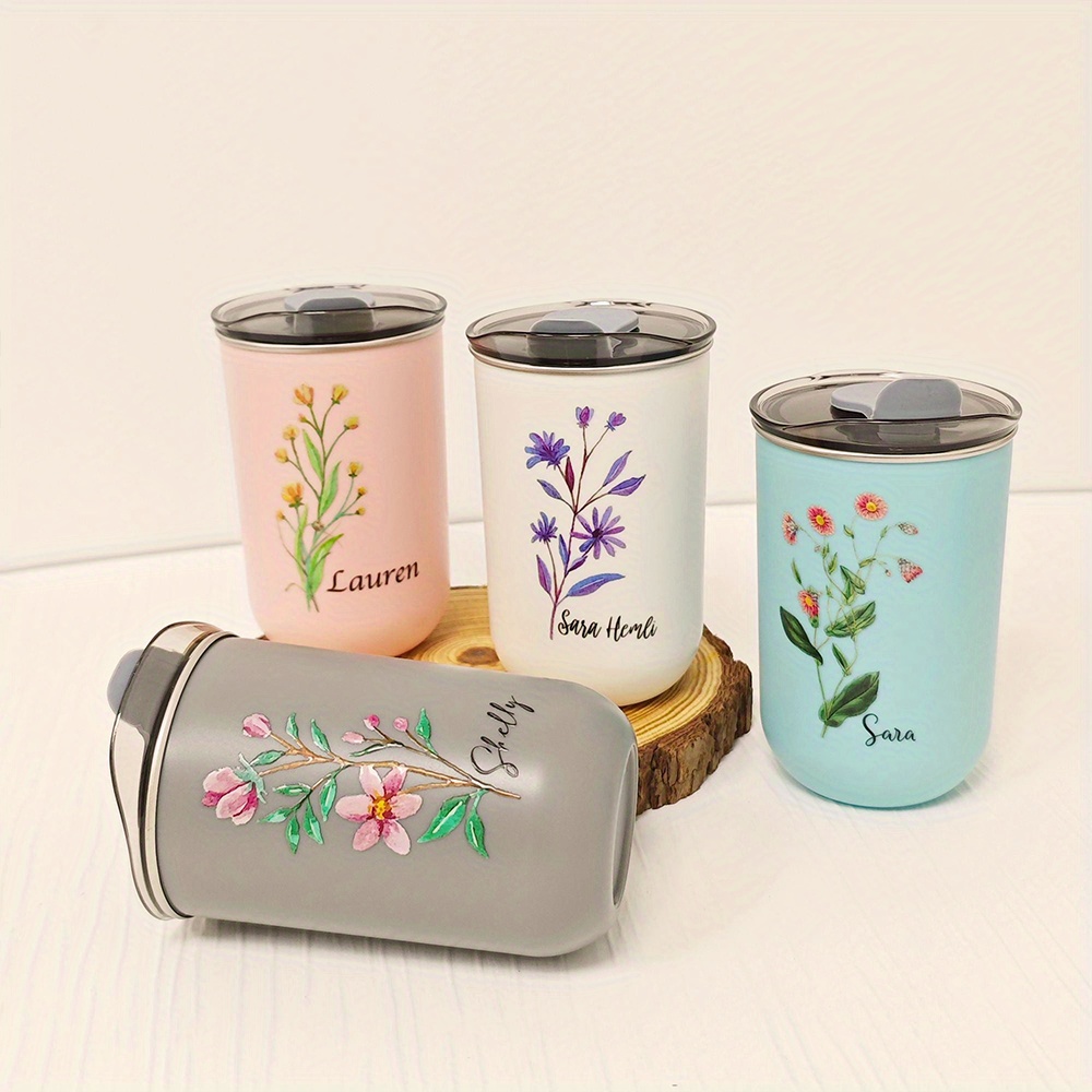 Custom Birth Flower Stainless  - đánh giá và giá Coffee Equipment Names