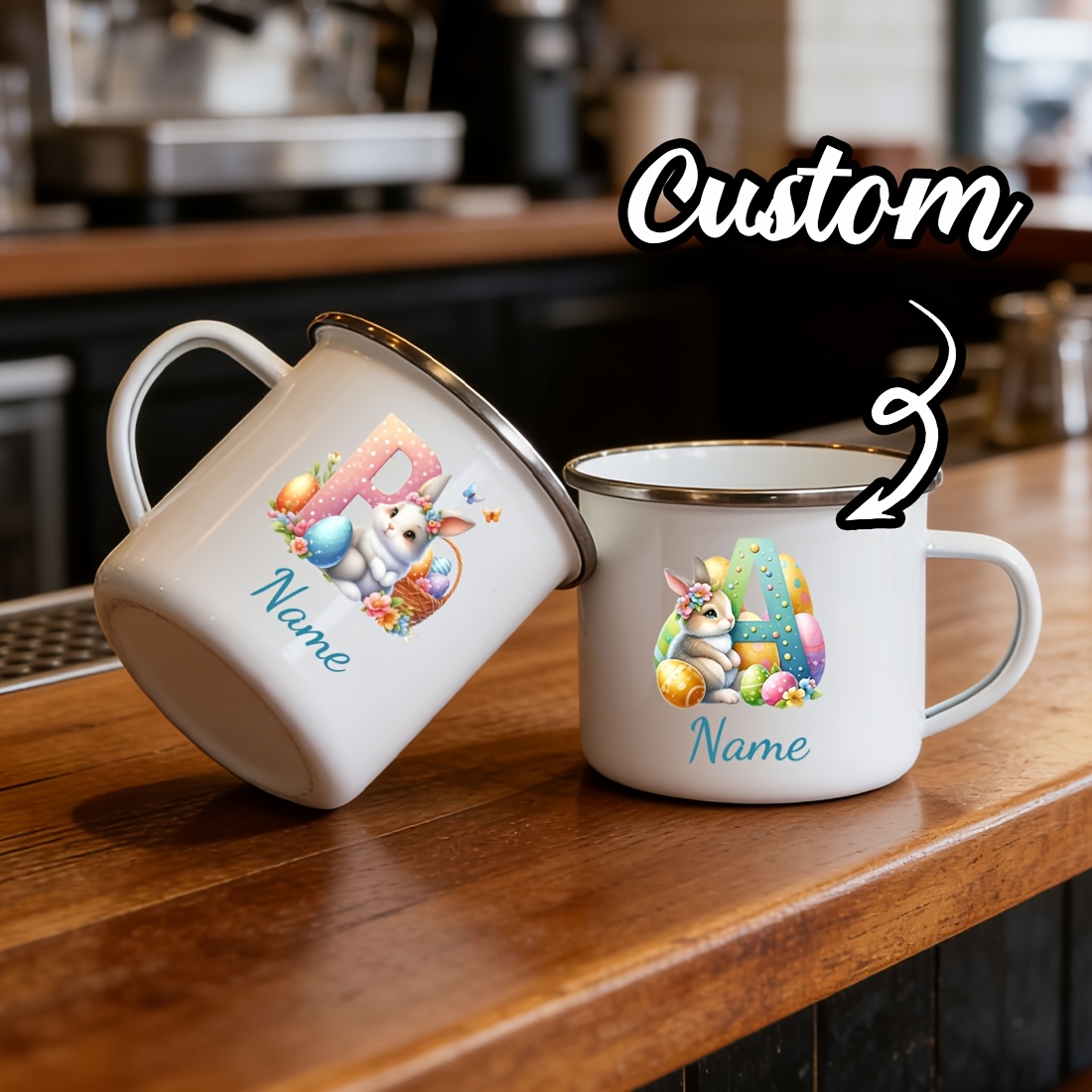 Personalized Mug Floral Initia - đánh giá và giá Coffee Equipment Names