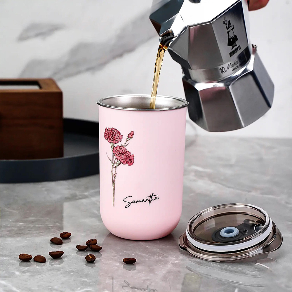 Personalized Birth Flower Coff - đánh giá và giá Coffee Equipment Names