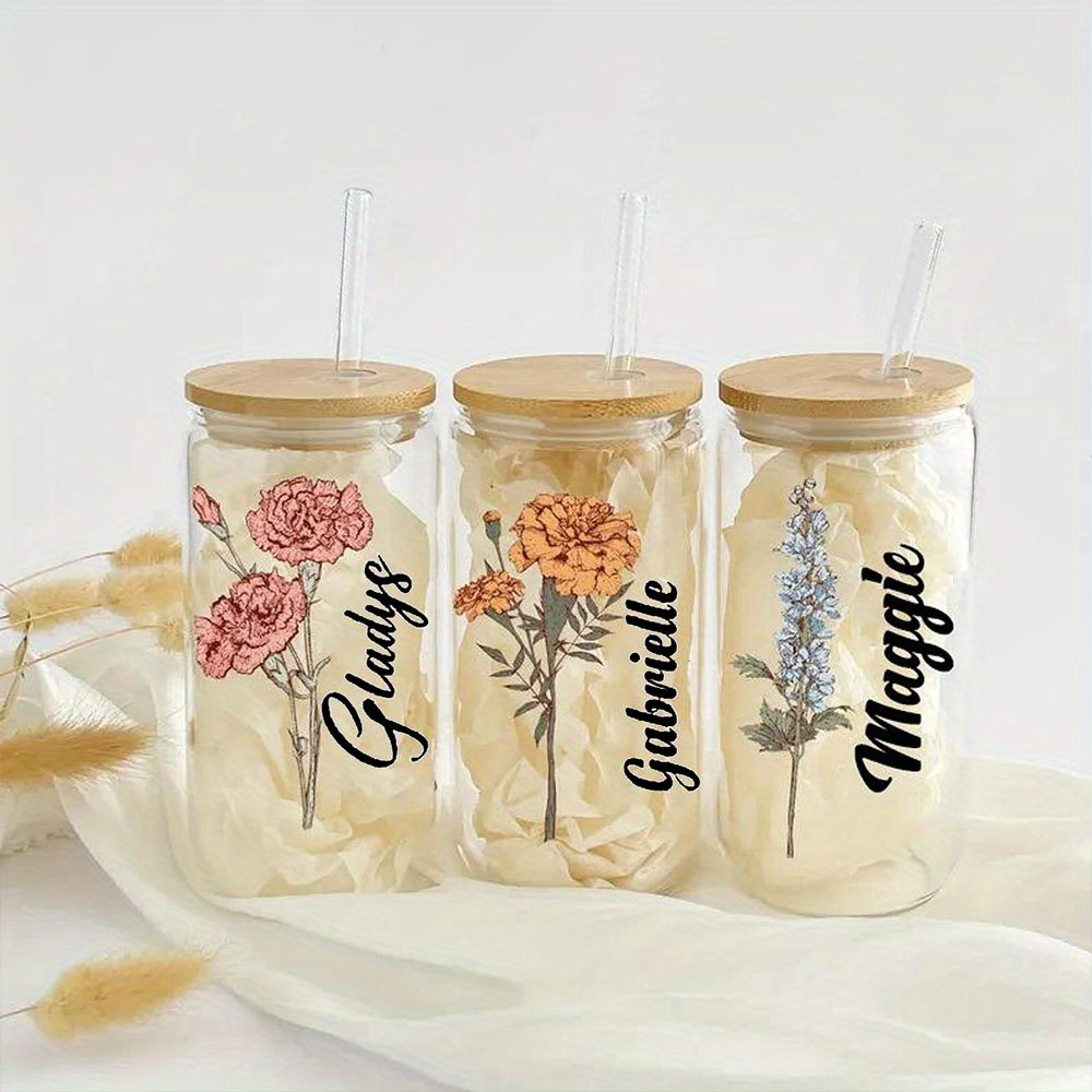 Personalized Floral Daisy Glas - đánh giá và giá Coffee Equipment Names