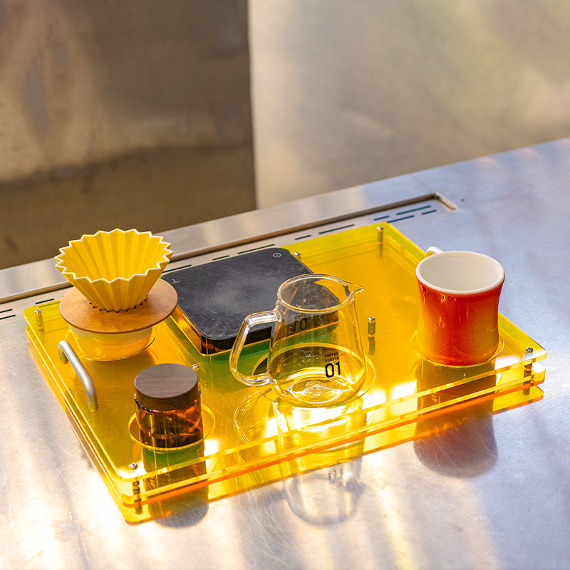 Acrylic coffee tray, used to s - đánh giá và giá Coffee Equipment For Cafe