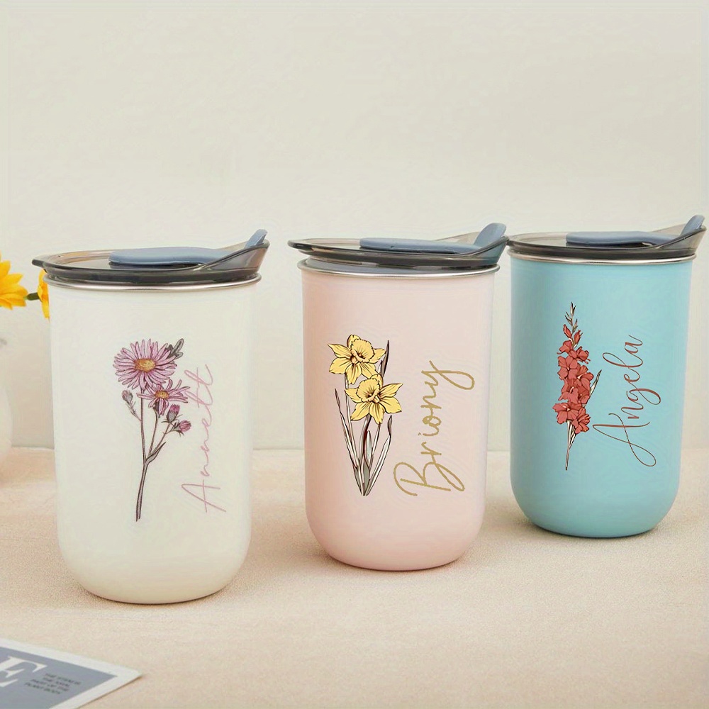Custom Birth Flower Stainless  - đánh giá và giá Coffee Equipment Names